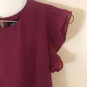 Fabrik blouse with ruffle sleeves